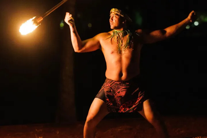 a person standing in a dark room